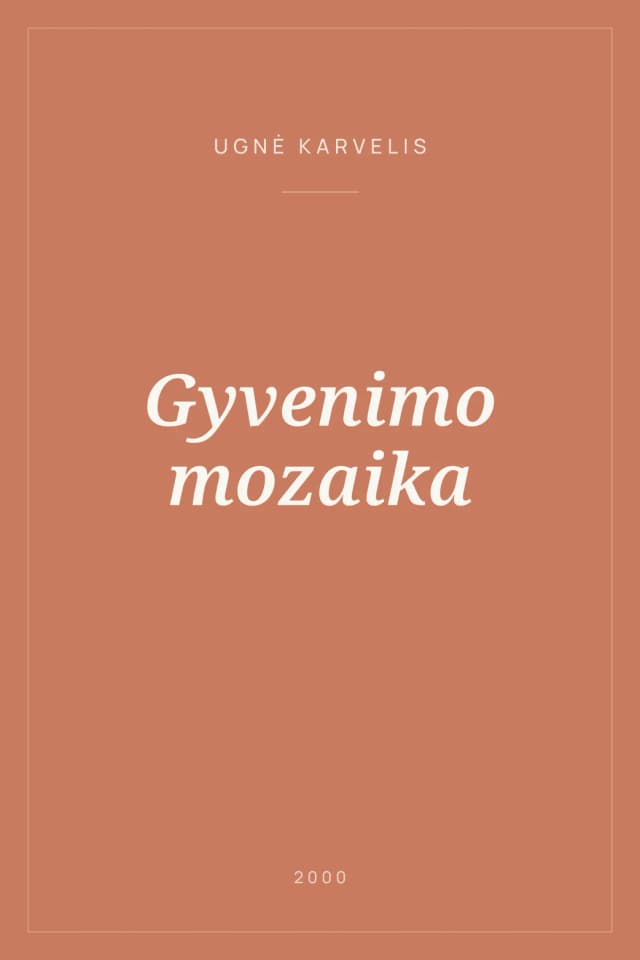Portada de Gyvenimo mozaika