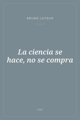 Portada de La ciencia se hace, no se compra