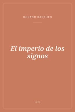 Portada de El imperio de los signos