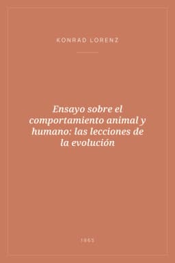 Portada de Ensayo sobre el comportamiento animal y humano: las lecciones de la evolución
