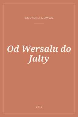 Portada de Od Wersalu do Jałty