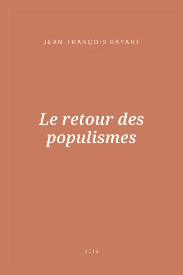 Portada de Le retour des populismes