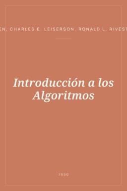 Portada de Introducción a los Algoritmos