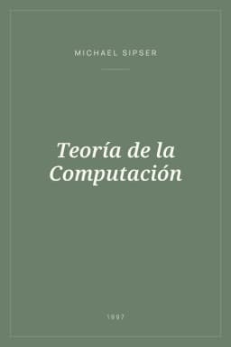 Portada de Teoría de la Computación
