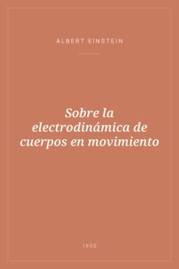 Portada de Sobre la electrodinámica de cuerpos en movimiento