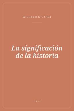 Portada de La significación de la historia