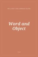 Portada de Word and Object