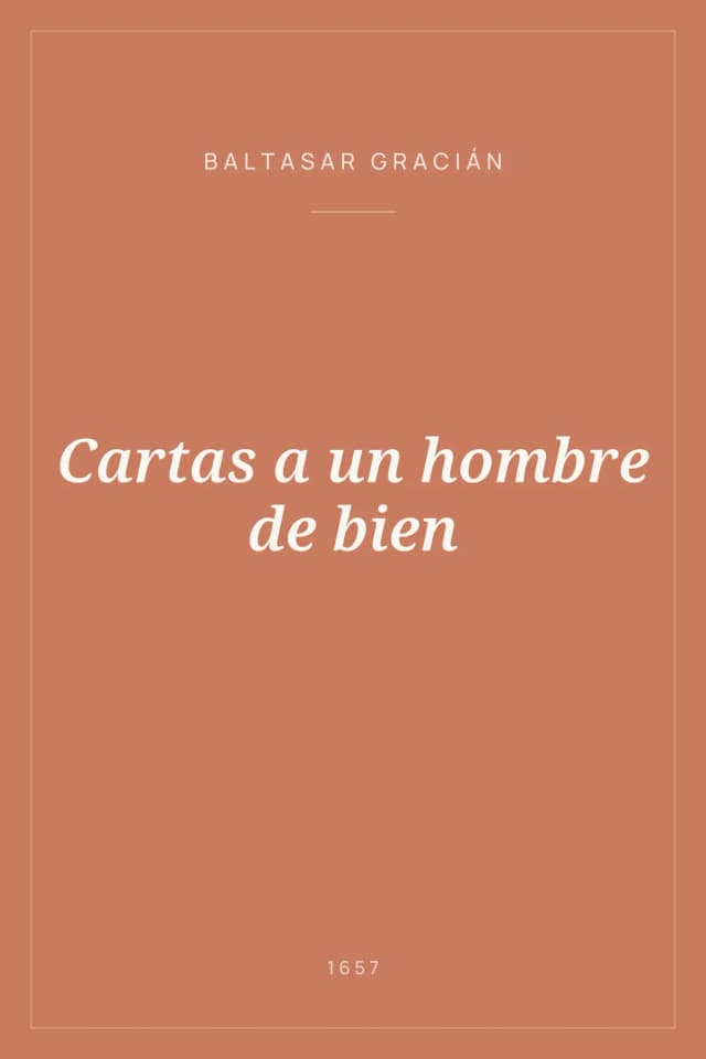 Portada de Cartas a un hombre de bien