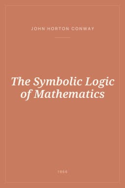 Portada de The Symbolic Logic of Mathematics