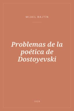 Portada de Problemas de la poética de Dostoyevski