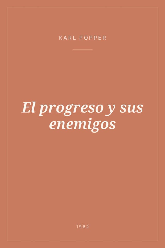 Portada de El progreso y sus enemigos