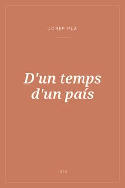 Portada de D'un temps d'un país