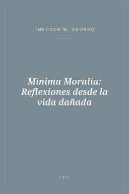 Portada de Minima Moralia: Reflexiones desde la vida dañada