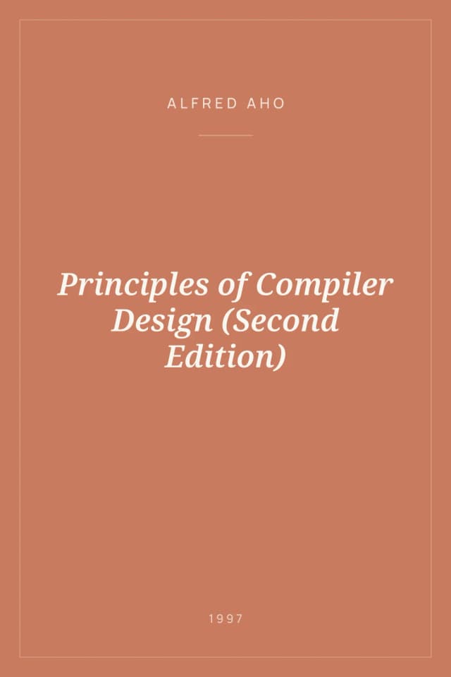 Portada de Principles of Compiler Design (Second Edition)