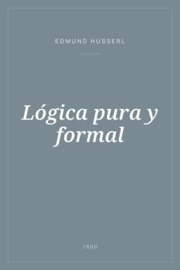 Portada de Lógica pura y formal