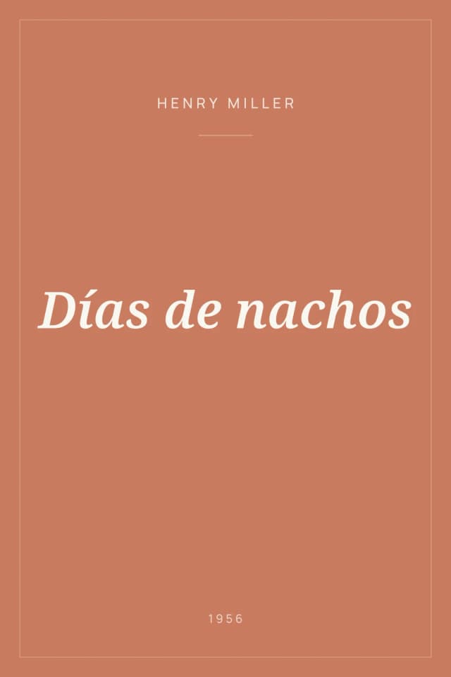 Portada de Días de nachos