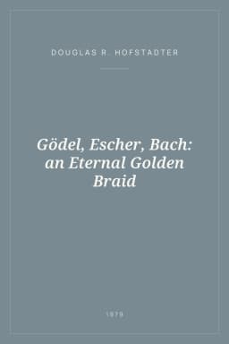 Portada de Gödel, Escher, Bach: an Eternal Golden Braid