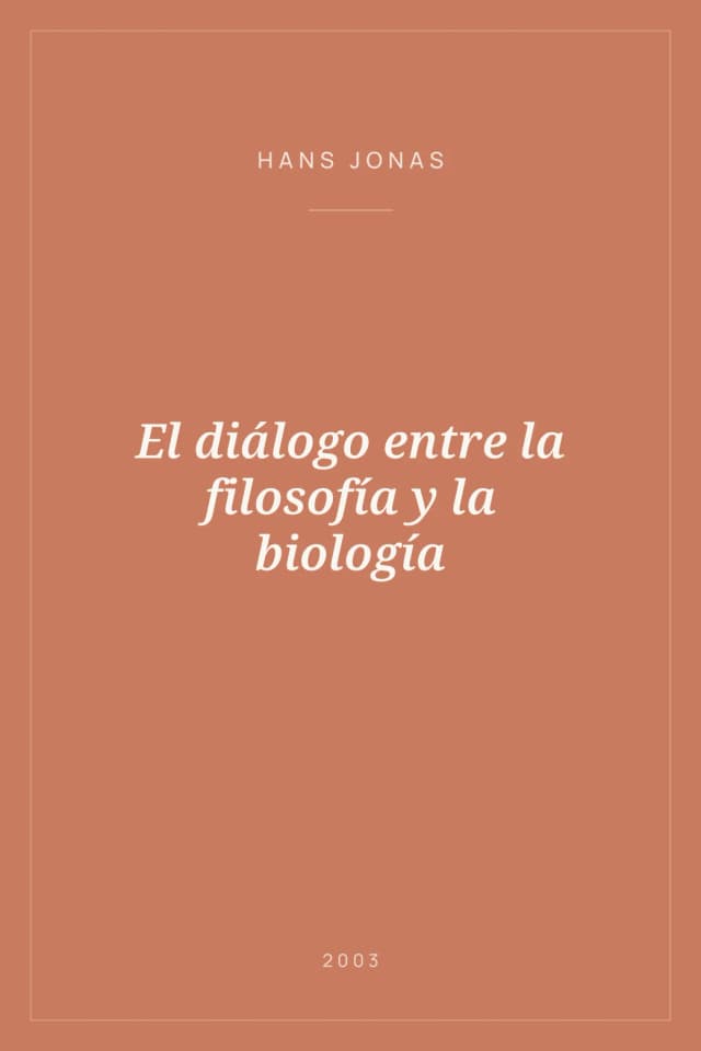 Portada de El diálogo entre la filosofía y la biología