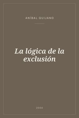 Portada de La lógica de la exclusión