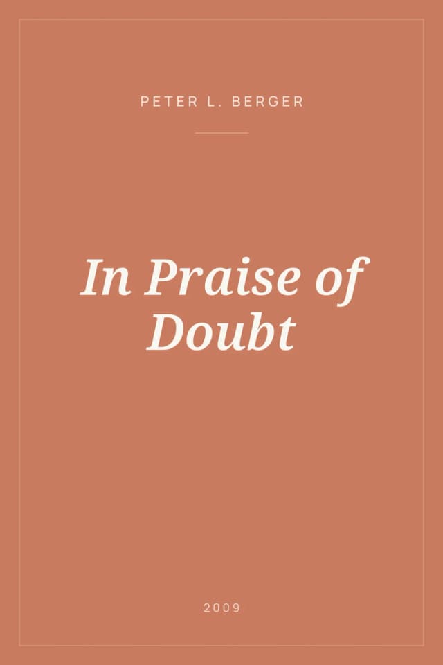 Portada de In Praise of Doubt