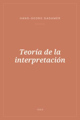 Portada de Teoría de la interpretación