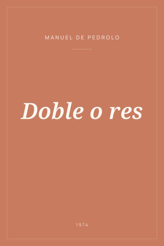 Portada de Doble o res
