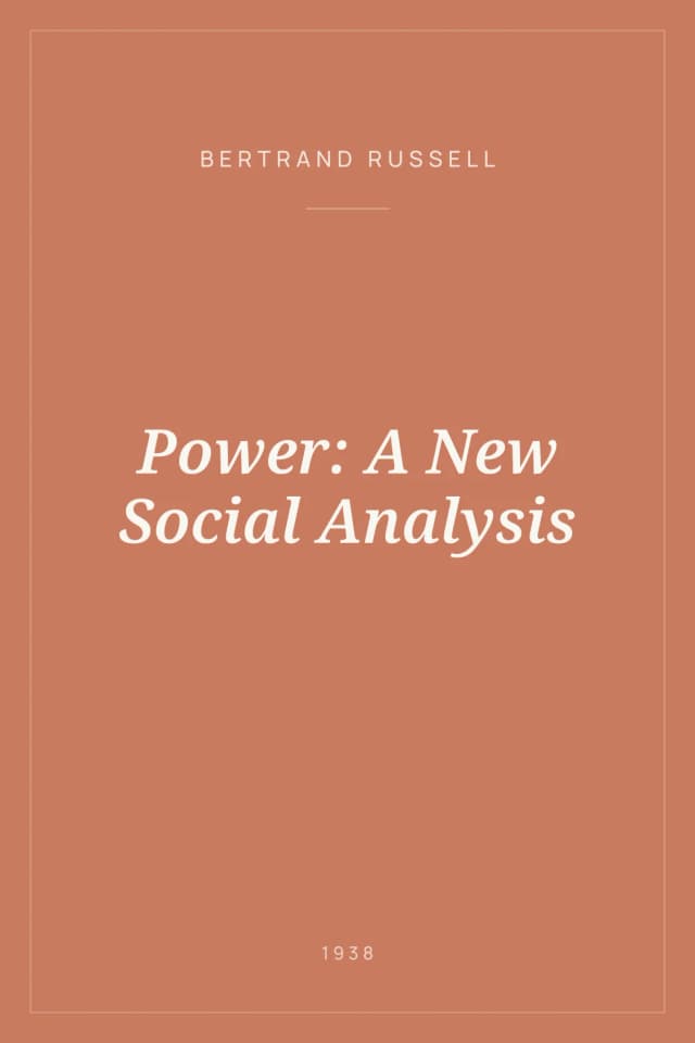 Portada de Power: A New Social Analysis