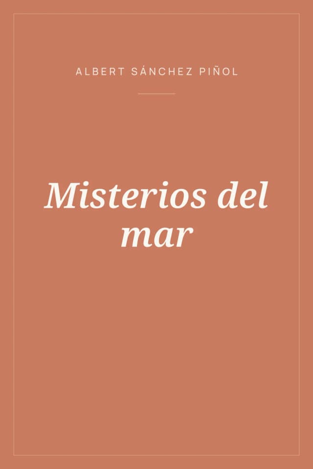 Portada de Misterios del mar