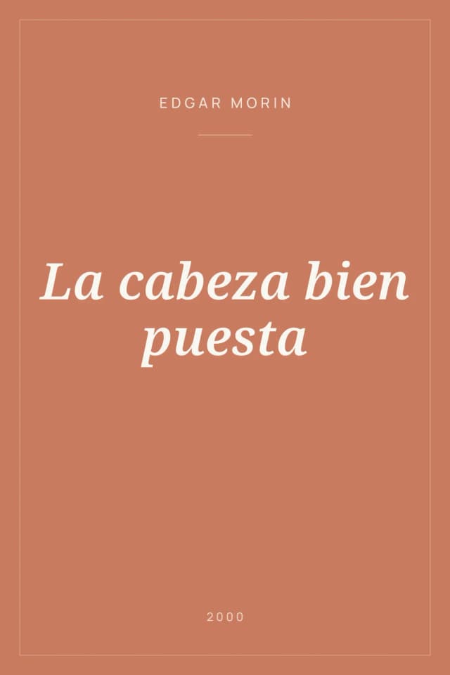 Portada de La cabeza bien puesta