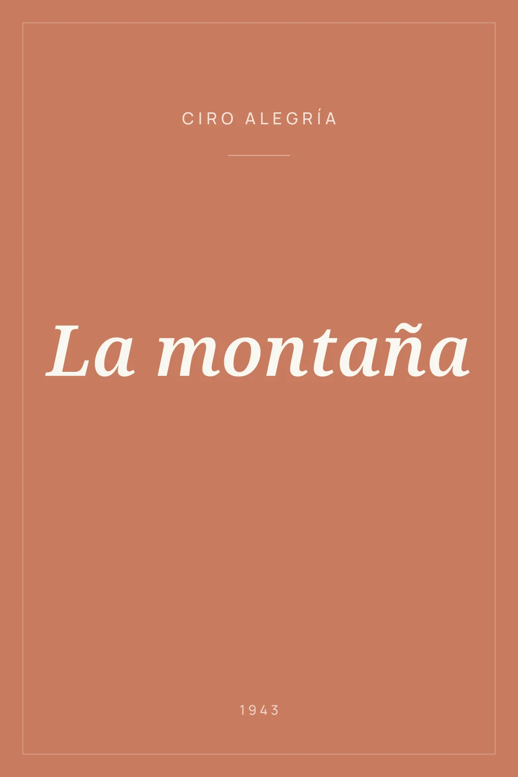 Portada de La montaña