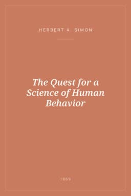 Portada de The Quest for a Science of Human Behavior