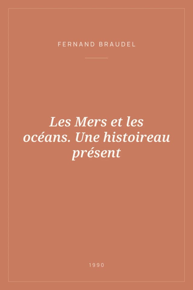 Portada de Les Mers et les océans. Une histoireau présent