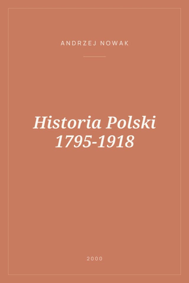 Portada de Historia Polski 1795-1918