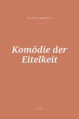 Portada de Komödie der Eitelkeit