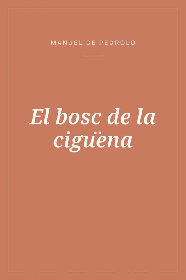 Portada de El bosc de la cigüena