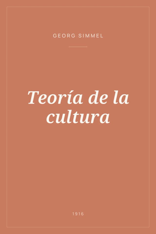 Portada de Teoría de la cultura