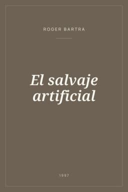 Portada de El salvaje artificial