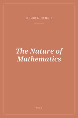 Portada de The Nature of Mathematics