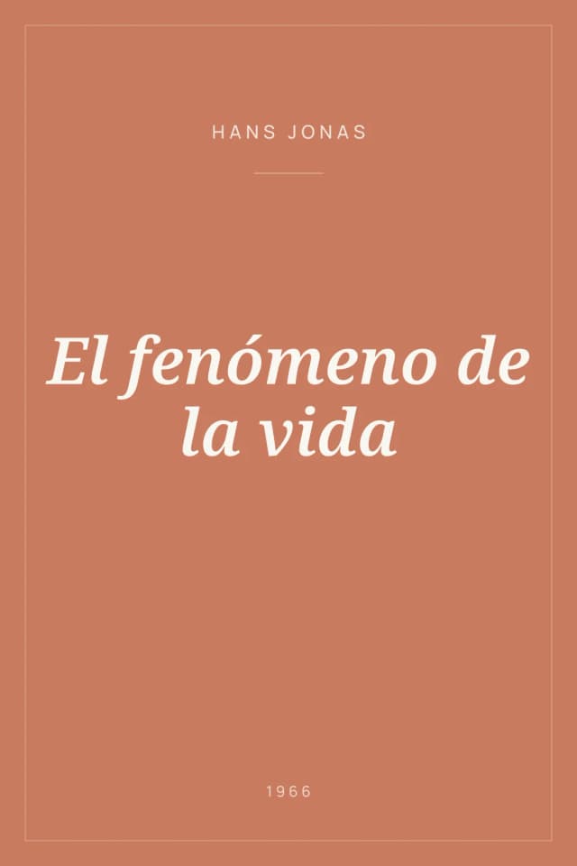 Portada de El fenómeno de la vida