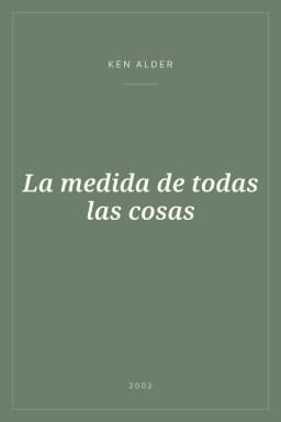 Portada de La medida de todas las cosas