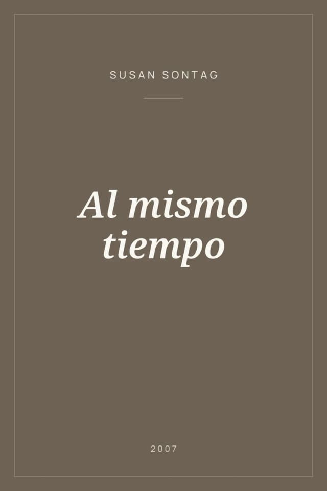 Portada de Al mismo tiempo