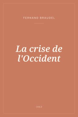 Portada de La crise de l'Occident