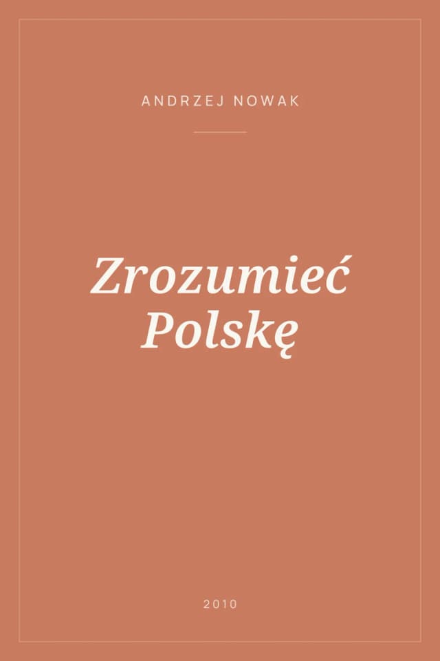 Portada de Zrozumieć Polskę