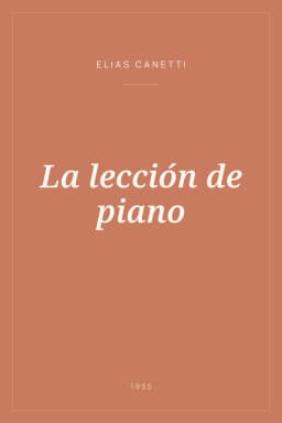 Portada de La lección de piano