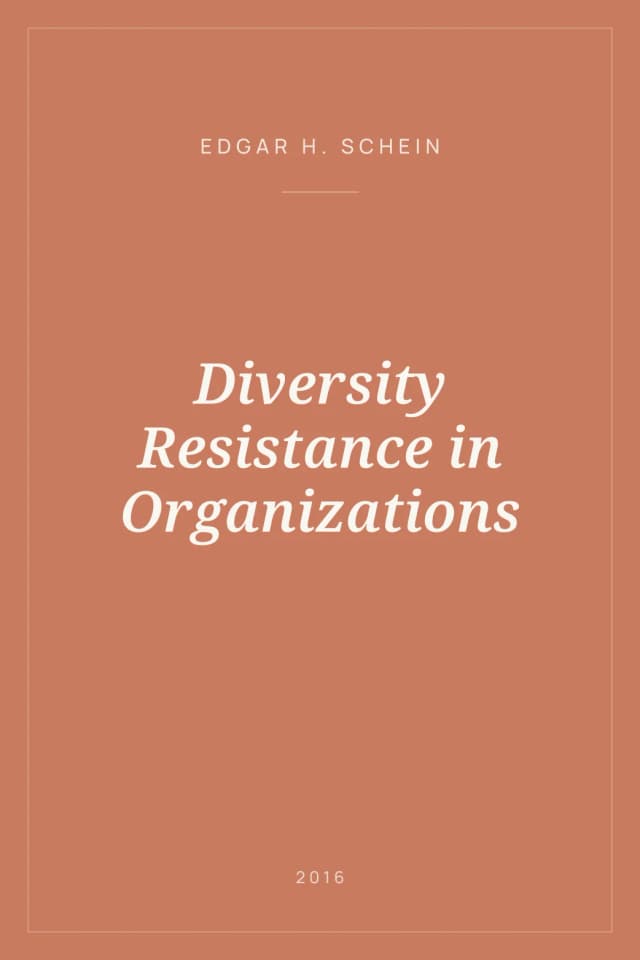 Portada de Diversity Resistance in Organizations