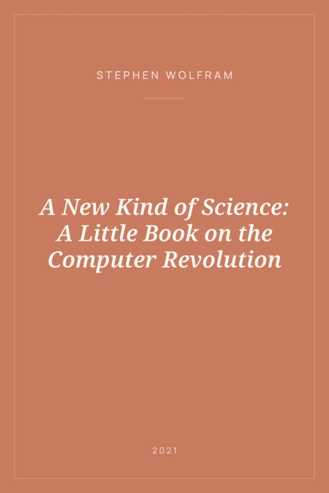 Portada de A New Kind of Science: A Little Book on the Computer Revolution