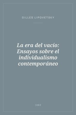 Portada de La era del vacío: Ensayos sobre el individualismo contemporáneo