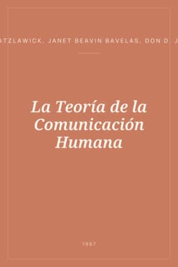 Portada de La Teoría de la Comunicación Humana