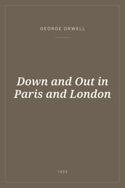 Portada de Down and Out in Paris and London