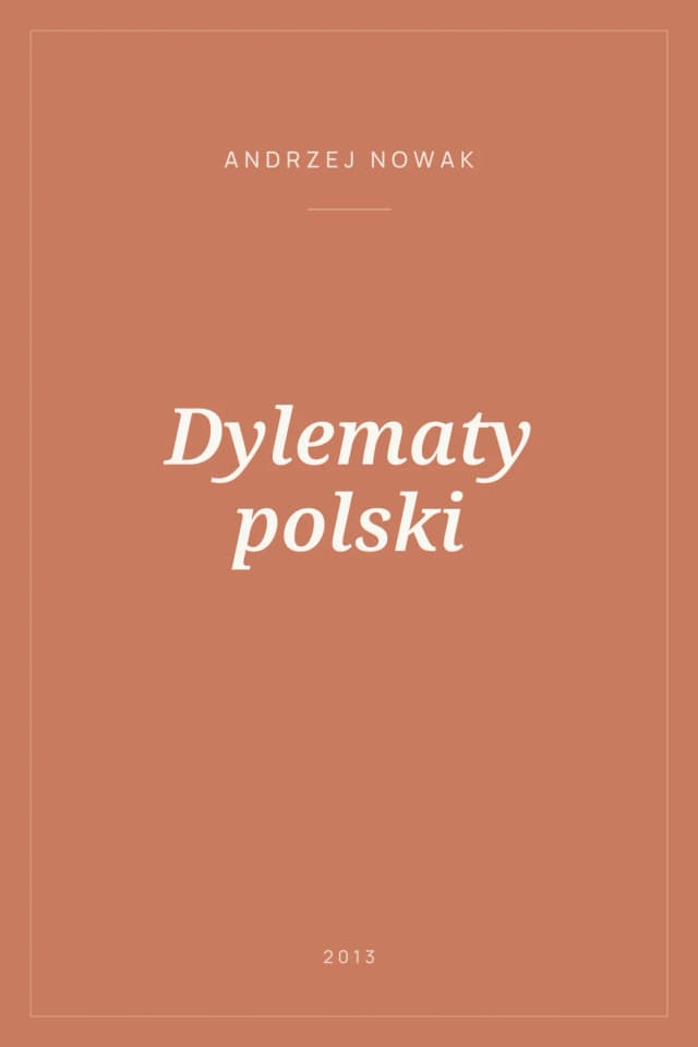 Portada de Dylematy polski